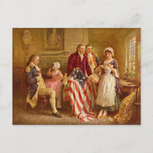 Betsy Ross 1777 av Jean Leon Gerome Ferris Vykort