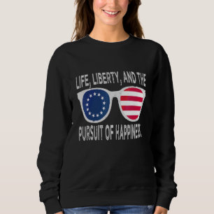 Betsy Ross 4:e juli Amerikanska Flagga Sunglass 17 T Shirt