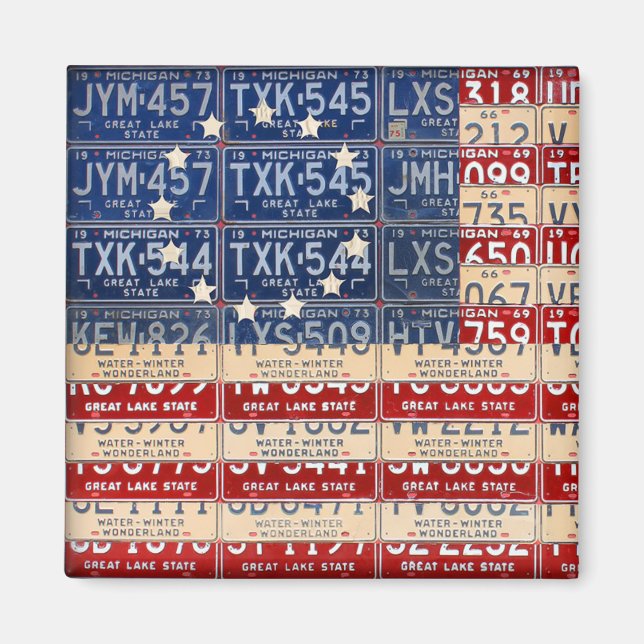 Betsy Ross American Flagga by Design Turnpike Magnet (Framsidan)