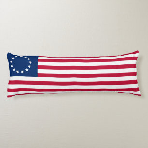 Betsy Ross American Flagga Kroppskudde