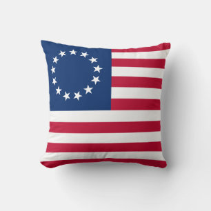 Betsy Ross American Flagga Kudde