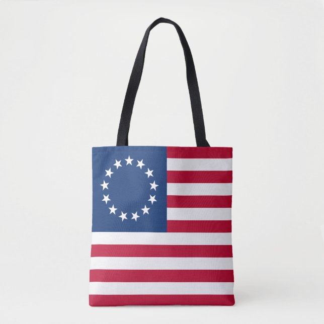 Betsy Ross American Flagga Tygkasse (Framsida)