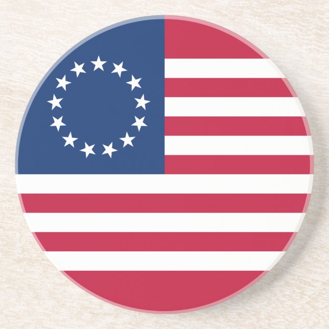Betsy Ross American Flagga Underlägg (Framsidan)