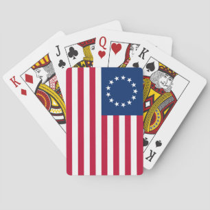 Betsy Ross amerikansk flagga Casinokort