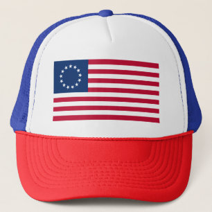 Betsy Ross amerikansk flagga Keps