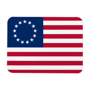 Betsy Ross amerikansk flagga Magnet