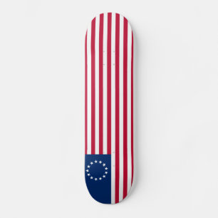 Betsy Ross amerikansk flagga Mini Skateboard Bräda 18,5 Cm