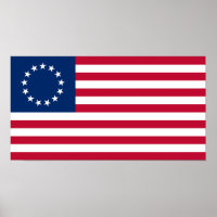 Betsy Ross Amerikansk Flagga
