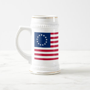 Betsy Ross Amerikansk Flagga Sejdel