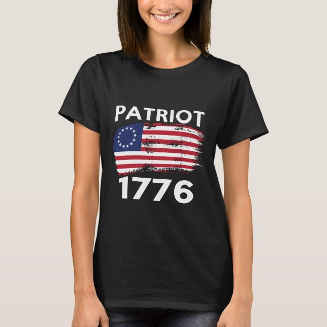 Betsy Ross amerikanska flaggan | unisex- T Shirt (Framsida)