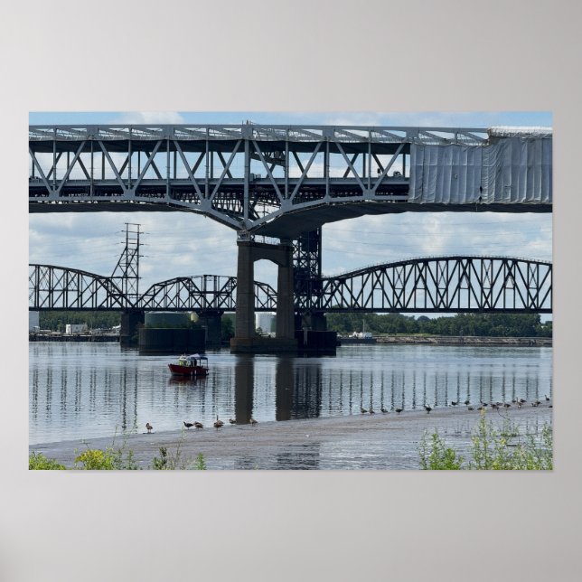 Betsy Ross Bridge Philadelphia Affisch (Framsidan)