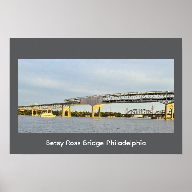 Betsy Ross Bridge Philadelphia Poster (Framsidan)