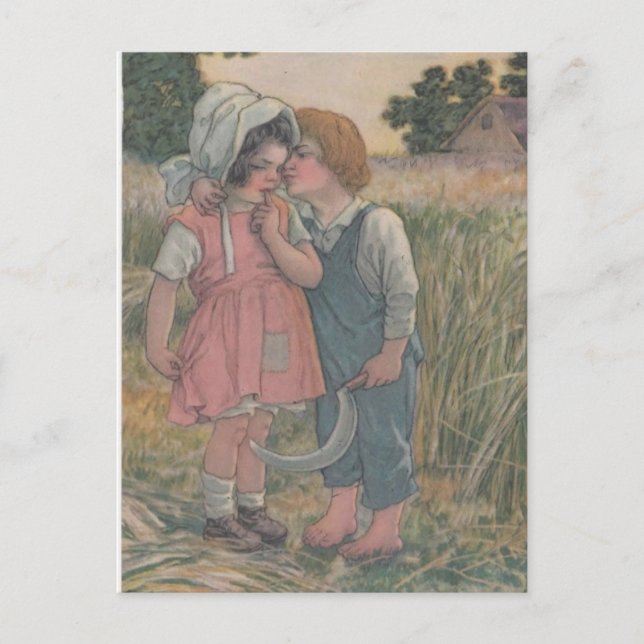 Betsy Ross bröd som annonserar det Georgey Porgey Vykort (Framsida)