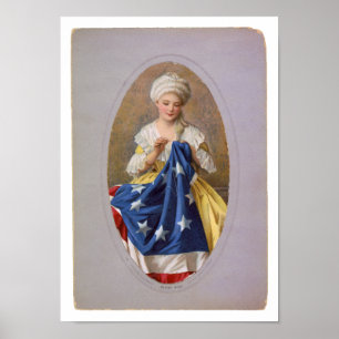 Betsy Ross c1908, G. Liebscher Poster