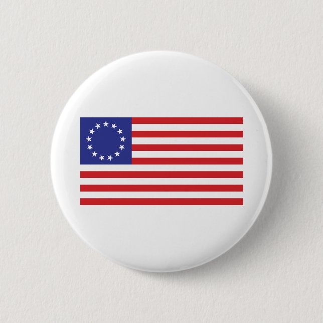 Betsy-Ross-Flagga.-1776 Knapp (Framsida)