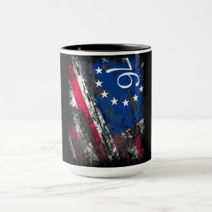 Betsy Ross Flagga 1776 Patriotic 4:e juli Mugg