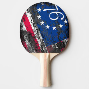 Betsy Ross Flagga 1776 Patriotic 4:e juli Pingisracket