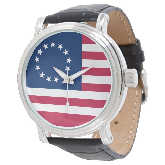 Betsy Ross Flagga Armbandsur (Vinklad)