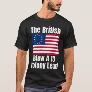 Betsy Ross Flagga: British Blew A 13 Colony Lead T Shirt