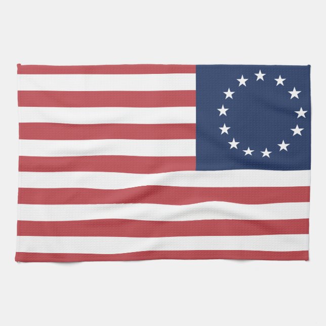 Betsy Ross Flagga Design Kitchen/Pub Towels Kökshandduk (Horisontell)