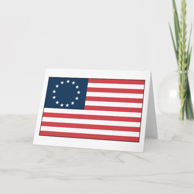 Betsy Ross flagga Kort (Framsida)