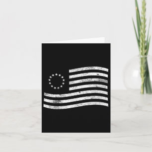 Betsy Ross Flagga Minimal - Amerikansk historia Pa Kort