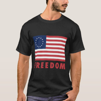Betsy Ross Flagga Old glory 13 Star American Flagg T Shirt