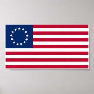 Betsy Ross flagga Poster