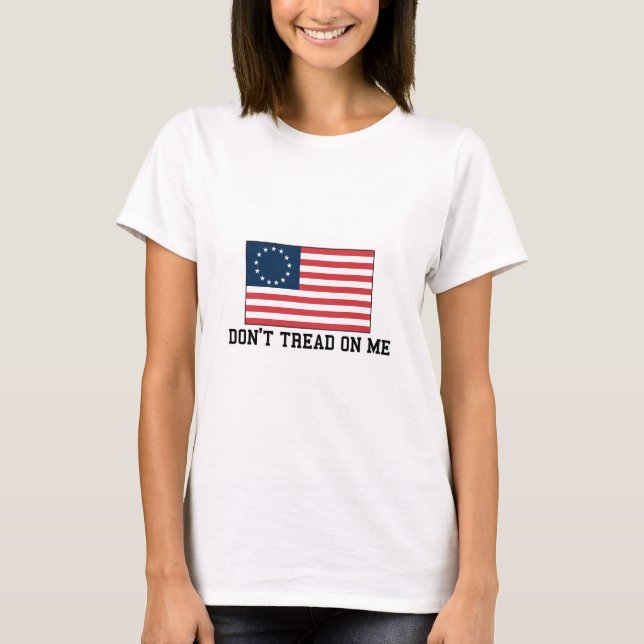 Betsy Ross flagga T Shirt (Framsida)