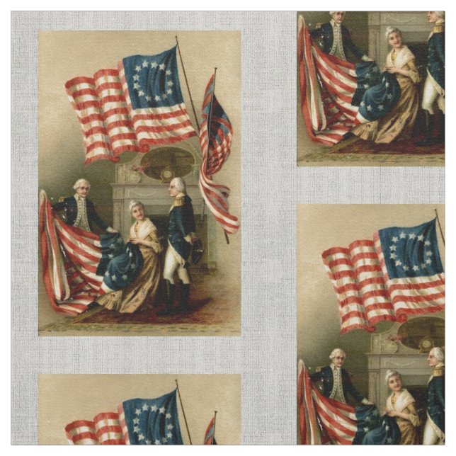 Betsy Ross flagga Tyg (Provkarta)