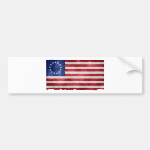 Betsy Ross flaggaGrunge Bildekal