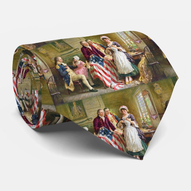 Betsy Ross George Washington Tie Slips (Rullad)