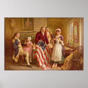 Betsy Ross Kanvastryck Poster