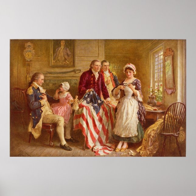Betsy Ross Kanvastryck Poster (Framsidan)