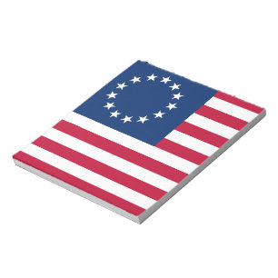 Betsy Ross Old glory American USA flagga Anteckningsblock