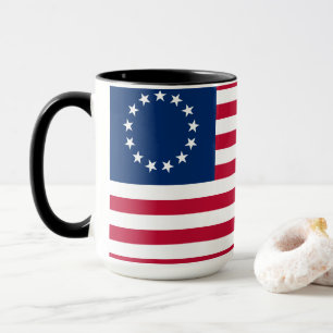 Betsy Ross Old glory American USA flagga Mugg