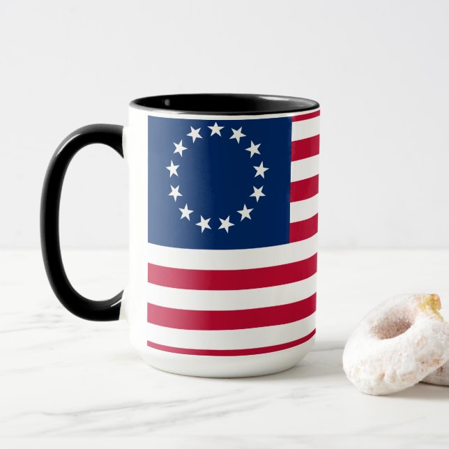 Betsy Ross Old glory American USA flagga Mugg (Med munk)