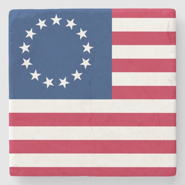 Betsy Ross Old glory American USA flagga Stenunderlägg (Framsidan)