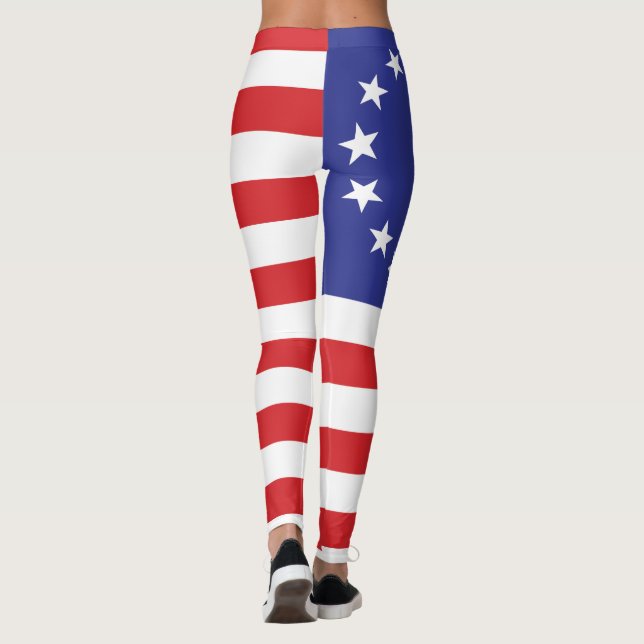 Betsy Ross original Flagga Leggings (Baksida)