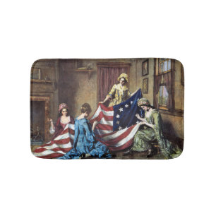 Betsy Ross Sederande den amerikanska Flagga Badrumsmatta