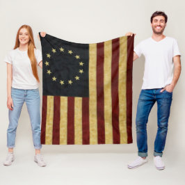 Betsy Ross USA flagga Fleecefilt