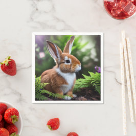 "Betsy the Bunny: A Sweet Brown and White Delight" Pappersservett