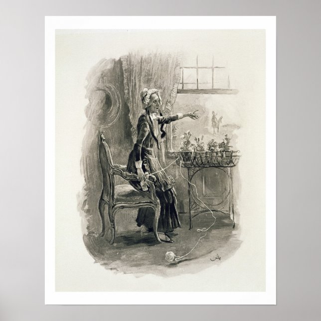 Betsy Trotwood från "Charles Dickens: A Gossi Poster (Framsidan)