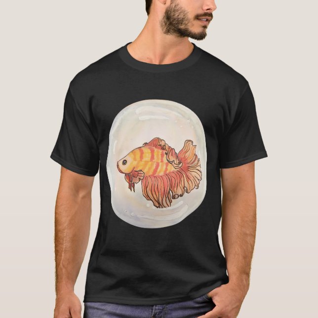 Betta-bubbla T Shirt (Framsida)