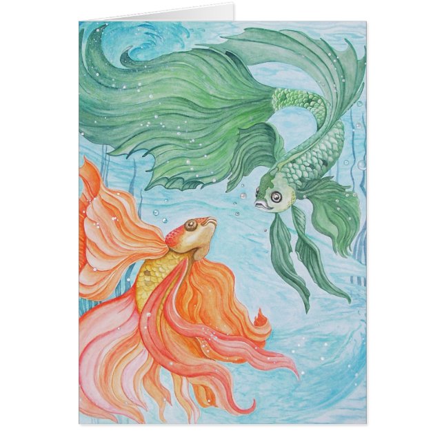 Betta Dance Hälsningskort (Framsidan)