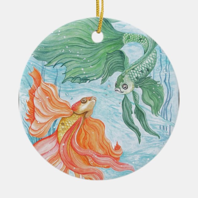 Betta Dans Julgransprydnad Keramik (Framsidan)