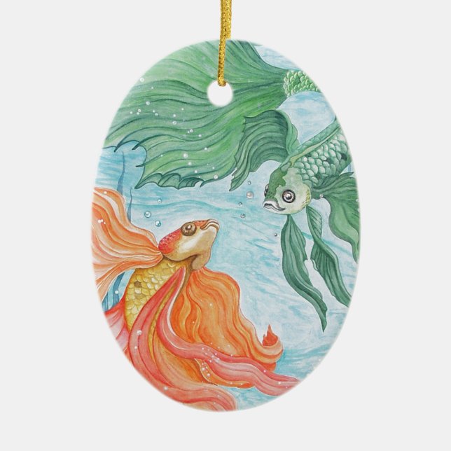 Betta Dans Julgransprydnad Keramik (Framsidan)