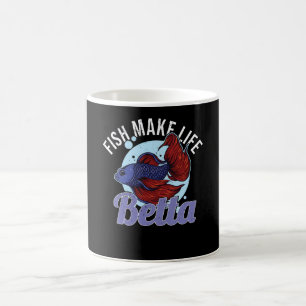 Betta Fighaj Akvarist Ornamental Fish Kaffemugg