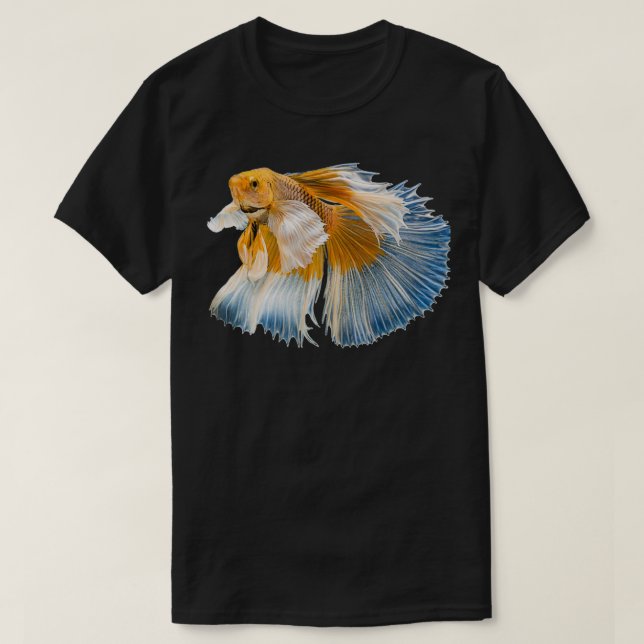 Betta Fighing for All Betta Splendens Älskare T Shirt (Design framsida)