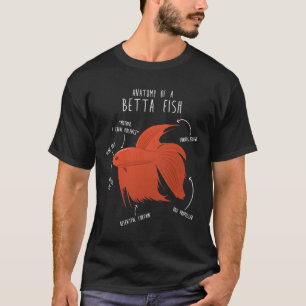 Betta Fish Anatomy T Shirt